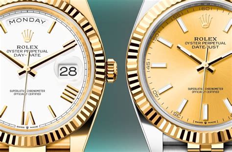 rolex daydate vs datejust